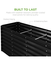 Best Choice Products 8x2x2ft Outdoor Metal Raised Garden Bed, Planter Box for Vegetables