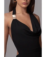 Jluxlabel Women's Aurora Draped Maxi Dress