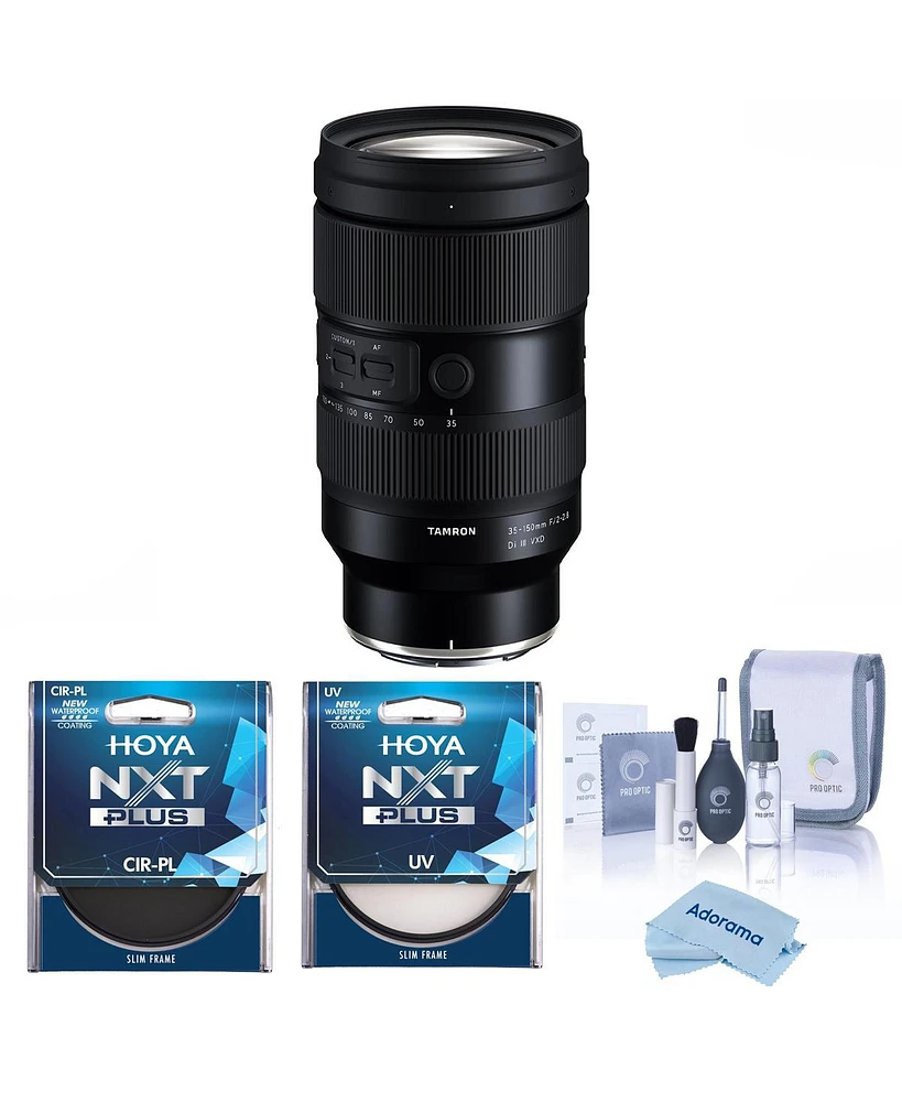 Tamron 35-150mm f/2-2.8 Di Iii Vxd Lens for Nikon Z, Bundle with Hoya 82mm Uv and Cpl Filters