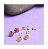 Sohi Women's Everyday Stud Earrings Set