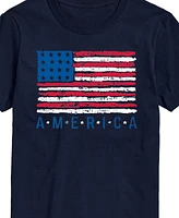 Airwaves Men's American Flag Short Sleeve T-Shirt