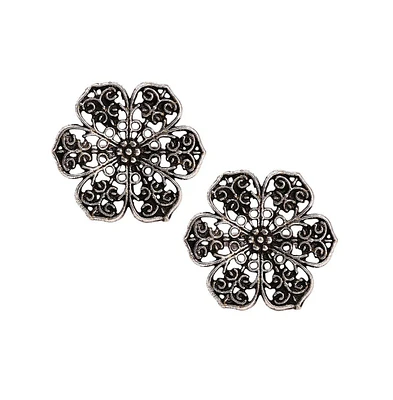 Sohi Women's Oxodised Toe Ring Set