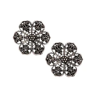 Sohi Women's Oxodised Toe Ring Set