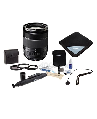 Fujifilm Xf 18-135mm f/3.5-5.6 R Lm Ois Wr Lens, Bundle with ProOptic 67mm Filter Kit, Cleaning Kit, Lens Wrap, Lens Cap Tether, Lens Cleaner