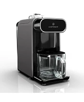ChefWave Milkmade Non-Dairy Milk Maker (Black/Silver) with Handheld Milk Frother