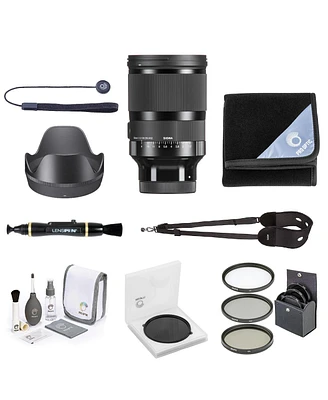 Sigma 35mm f/1.2 Dg Dn Art Lens for L Mount, Bundle with ProOptic 82mm Filter Kit, Lens Wrap, Sling Strap, Lens Cleaner, Cleaning Kit, Lens Cap Tether