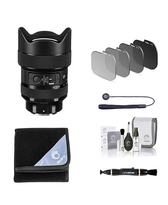 Sigma 14-24mm f/2.8 Dg Dn Art Lens for Sony E, Bundle with Haida Rear Lens Nd Filter Kit, Lens Wrap, Lens Cleaner, Cleaning Kit