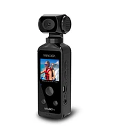 Minolta MN4KP1 4K Ultra Hd Wi-Fi Enabled Pocket Camcorder, Black Bundle with 32GB microSD Card, Cleaning Kit
