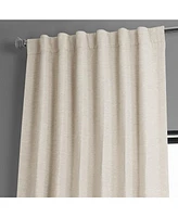 Half Price Drapes Oat Cream Textured Bellino Room Darkening Curtain