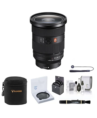 Sony Fe 24-70mm f/2.8 Gm Ii Lens, Bundle with 82mm Filter Kit, 82mm Vnd Filter, Lens Case, Lens Cleaner, Cleaning Kit, Lens Cap Tether