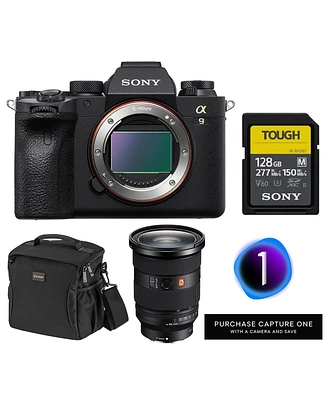 Sony Alpha a9 Ii Mirrorless Camera with Fe 24-70mm f/2.8 Gm Ii Lens, Bundle with 128GB Memory Card, Shoulder Bag and Capture One Pro Subscription
