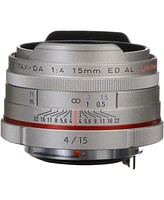 Pentax Smcp-da 15mm f/4 Ed Al Hd Lens for Dslr Cameras, Silver