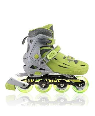 C7skates Adjustable Youth Inline Skates With Light Up Wheels Flash Size S