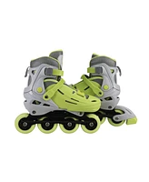 C7skates Adjustable Youth Inline Skates with Light Up Wheels (Flash