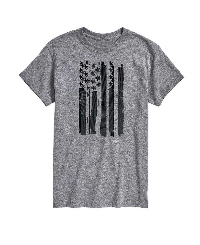 Airwaves Men's Glitch American Flag Short Sleeve T-Shirt