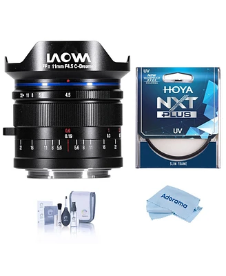 Venus Laowa 11mm f/4.5 Ff Rl Lens for Canon Rf, Bundle with Hoya Nxt Plus 62mm Uv Filter, Cleaning Kit, Cloth