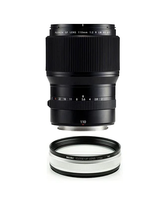 Fujifilm Gf 110mm f/2 R Lm Wr Lens with NiSi Close Up Lens Kit