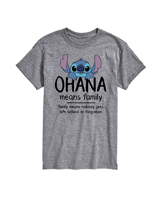 Airwaves Men's Lilo Stitch Ohana Means Family Short Sleeve T-Shirt