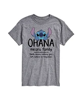 Airwaves Men's Lilo Stitch Ohana Means Family Short Sleeve T-Shirt