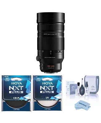 Panasonic Leica Dg Vario-Elmarit 100-400mm f/4.0-6.3 Ii Asph Lens, Bundle with 72mm Cpl+Uv Lens Filter Kit and Cleaning Kit