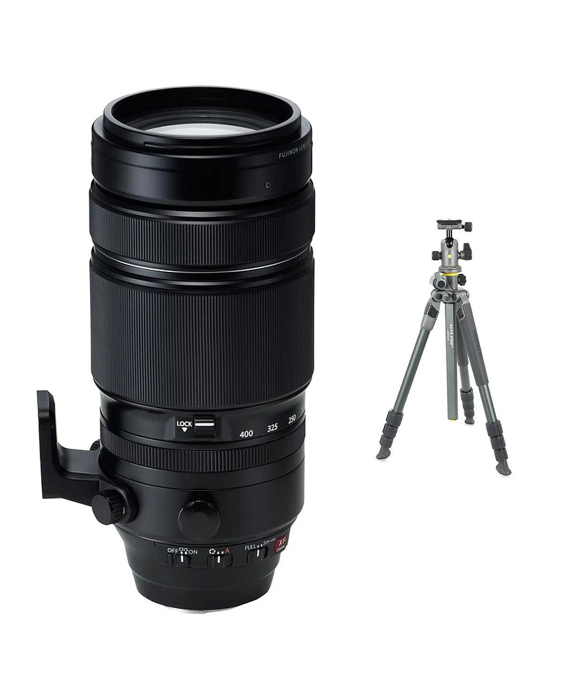 Fujifilm Xf 100-400mm f/4.5-5.6 R Lm Ois Wr Lens with Alta Pro 2+ 264AB 4-Section Aluminum Tripod