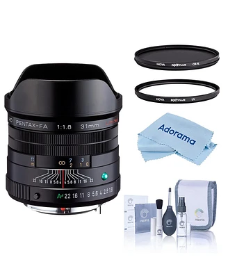 Pentax Hd Pentax-fa 31mm f/1.8 Limited Lens, Black, Bundle with Hoya 58mm Uv and Cpl Filters