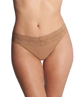 Natori Women's Bliss Perfection Lace Trim One Thong 2-Pack