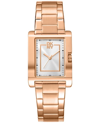 Dkny Women's Westside Midi Rose Gold-Tone Stainless Steel Bracelet Watch, 34mm
