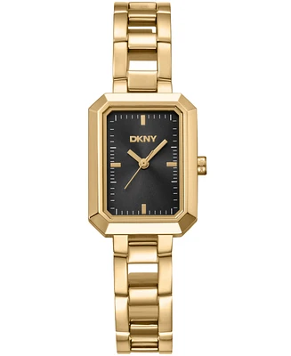 Dkny Women's Uptown Gold-Tone Stainless Steel Bracelet Watch, 36mm