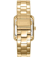 Dkny Women's City Glitz Gold-Tone Stainless Steel Bracelet Watch, 35mm