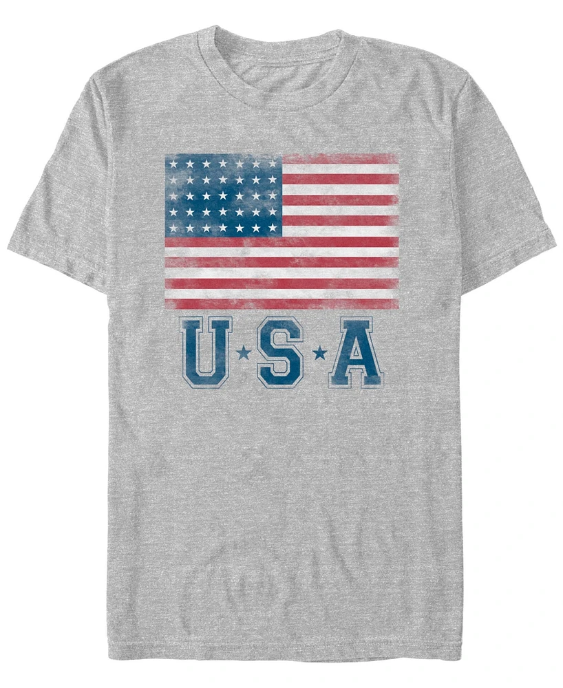 Fifth Sun Men's Usa Two Star Flag 2 Short Sleeve T-Shirt