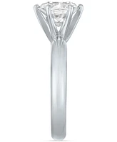Gia Certified Diamond Solitaire Engagement Ring (1-1/2 ct. t.w.) in 14k White Gold