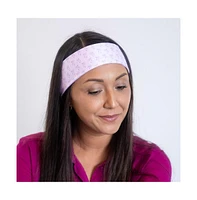 Ultra Soft Knotted Headband - Purple Bows
