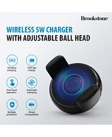 Brookstone 10W Wireless Charging 360 Degree Rotatating Secure Car Vent Mount
