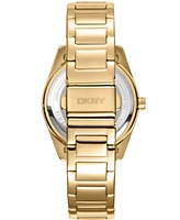 Dkny Women's Chambers Multi Sport Chronograph Gold-Tone Stainless Steel Bracelet Watch