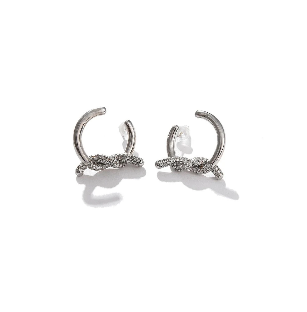 Sohi Women's Knot Stud Earrings