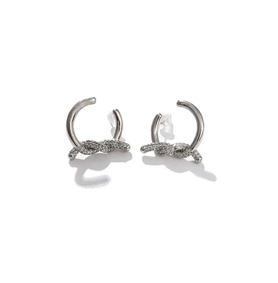 Sohi Women's Knot Stud Earrings