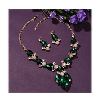 Sohi Women's Gold Plated Designer Stone Jewellery Set
