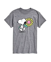 Airwaves Men's Peanuts Snoopy Spring Flower Short Sleeve T-Shirt