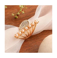 Sohi Women's Gold Plated Party Designer Stone Ring
