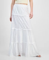 And Now This Women's Lace Eyelet Maxi Skirt, Exclusively at Macy's