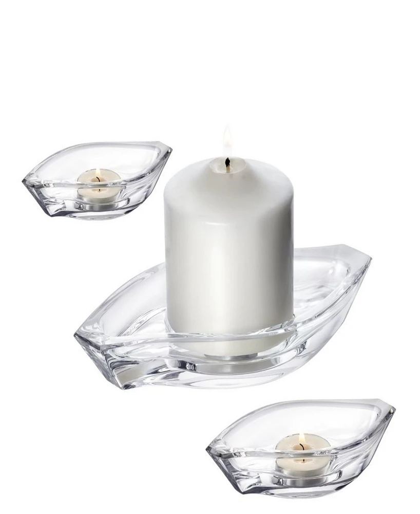 Orrefors Wave Votive 3-Pc. Set