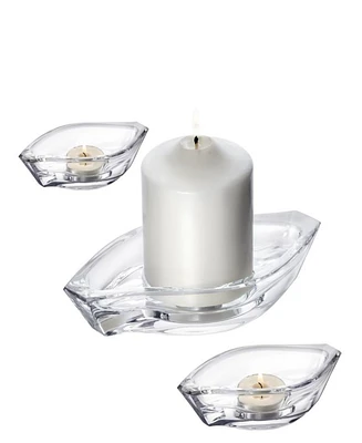 Orrefors Wave Votive 3-Pc. Set