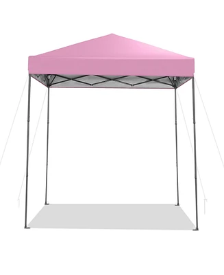 Outdoor Pop-Up Canopy Tent with Upf 50+ Sun Protection for Patio or Events