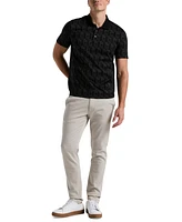 Perry Ellis Men's Legacy Geo-Pattern Jacquard Polo Shirt