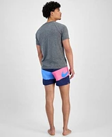Nike Mens Hydroguard Dri Fit Stretch Upf 40 Heather Rash Guard 5 Swim Trunks