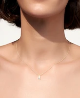Diamond Tapered Bar Pendant Necklace (1/4 ct. t.w.) in 14k Yellow Gold, 16" + 2" extender