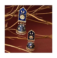 Sohi Women's Floral Drop Earrings
