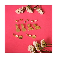 Sohi Women's Everyday Drop Earrings Set