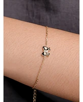 Devata Bow Chain Bracelet in 14K Gold, 6.5 in adj to 7.5 in, approx. 2.4 grams.